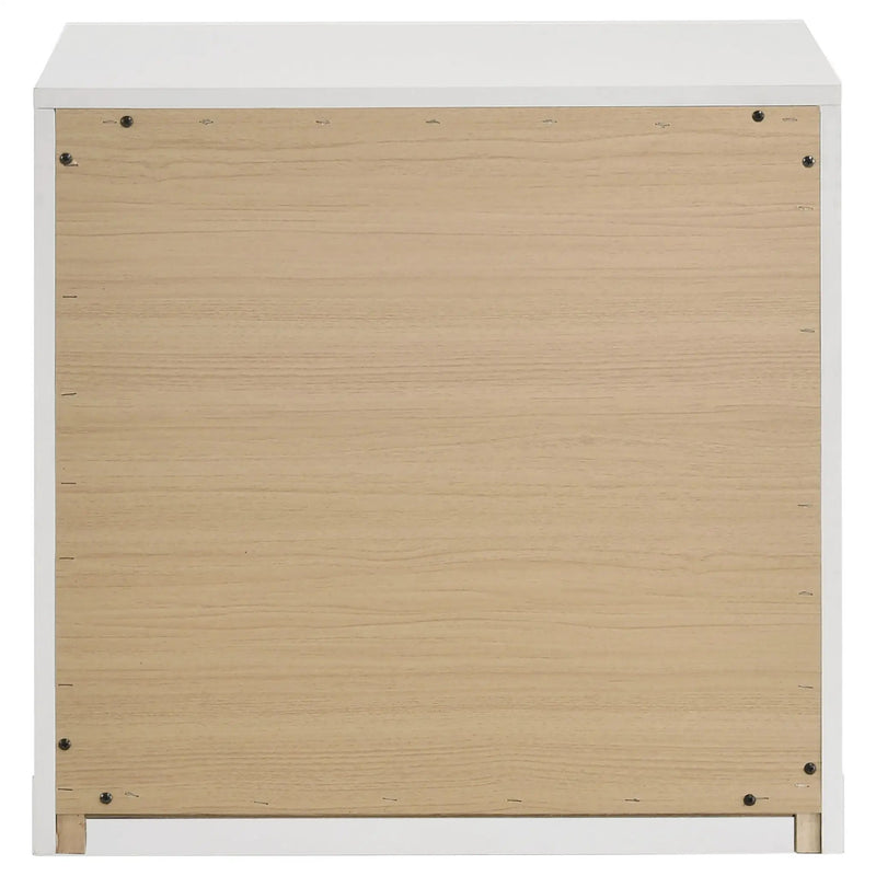 Ines 2-drawer Nightstand Bedside Table White High Gloss by Unique Piece Furniture