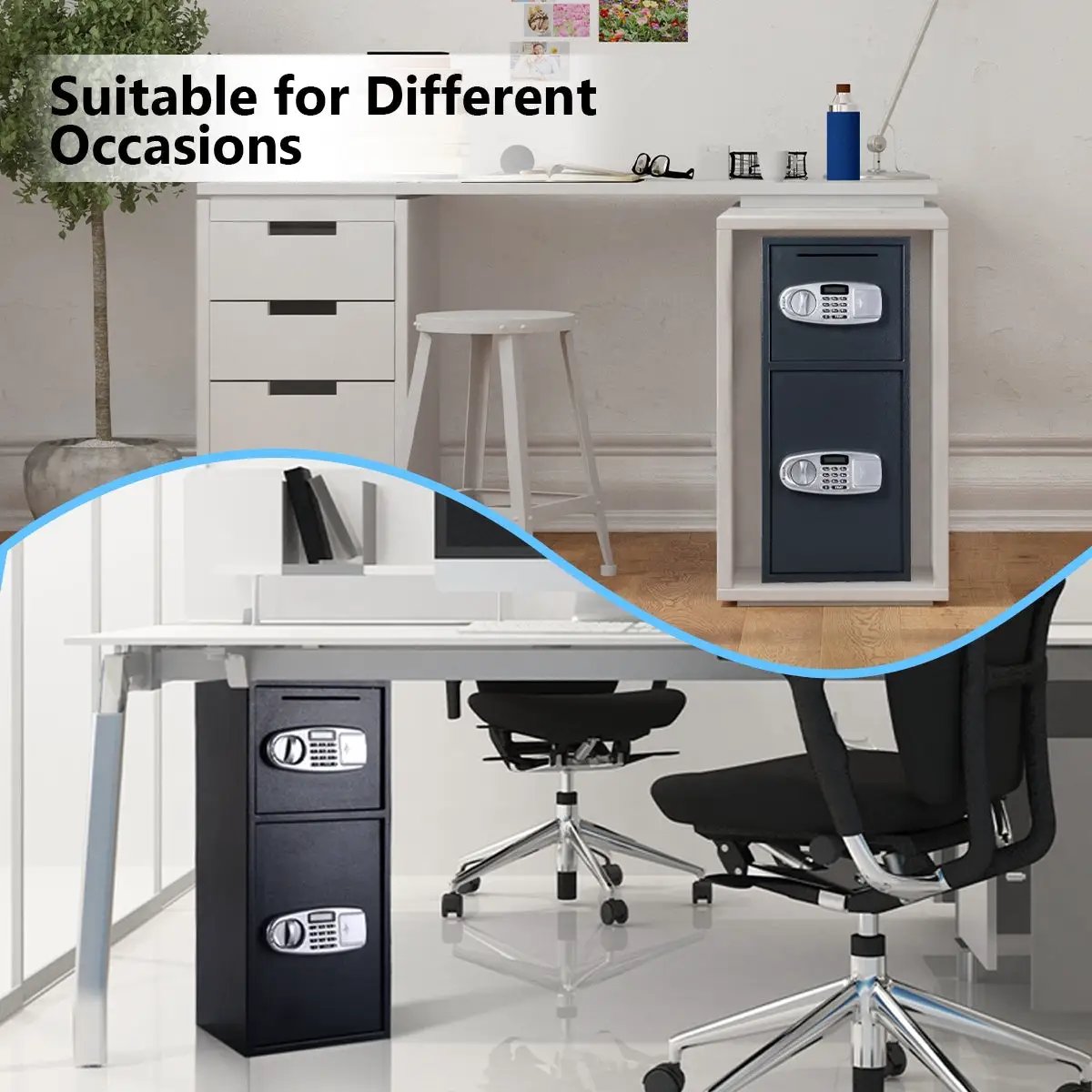 Digital Safe Box with 2 Doors by DirectDeals