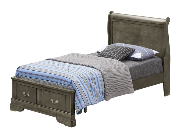 Upholstered Panel Sleigh Bed Design, photo 2 of 56