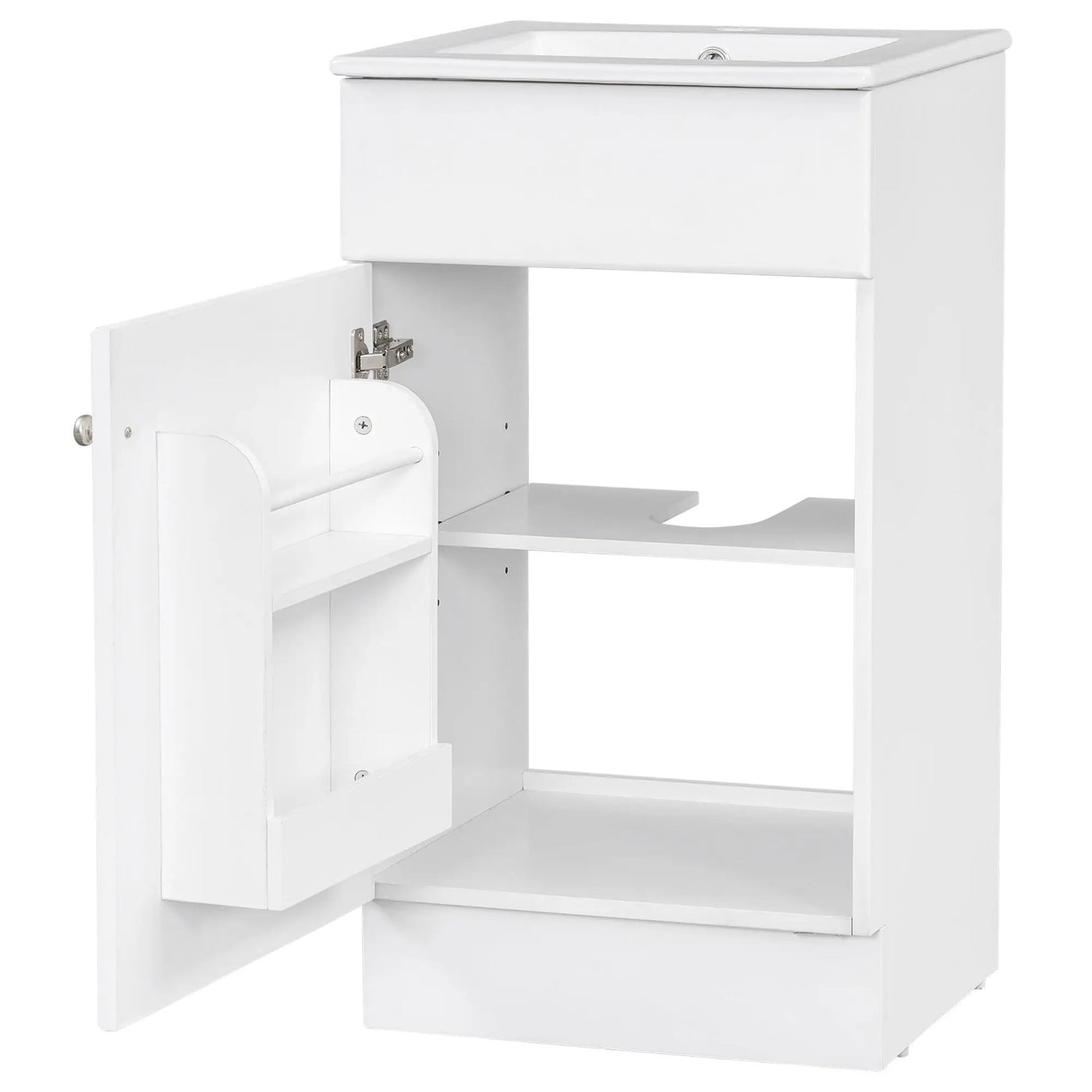 Bathroom Vanity With Sink, Cabinet With Adjustable Shelf by HouseOfZazla