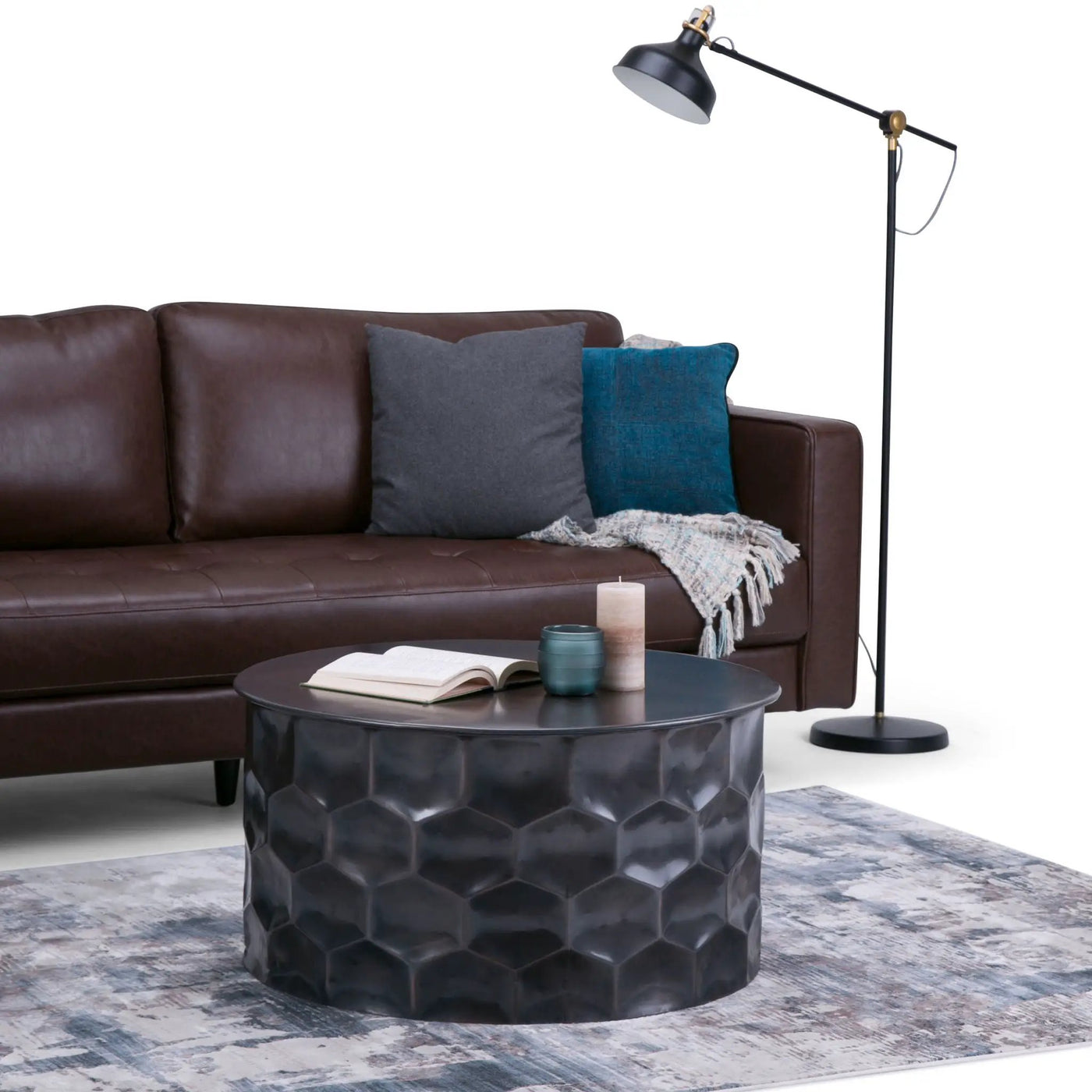 Whitney - Handcrafted Metal Storage Table by HouseOfZazla