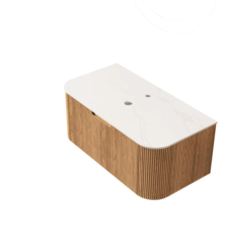 DINA 36'' Wall Mounted Cabinet with Carrara by HouseOfZazla