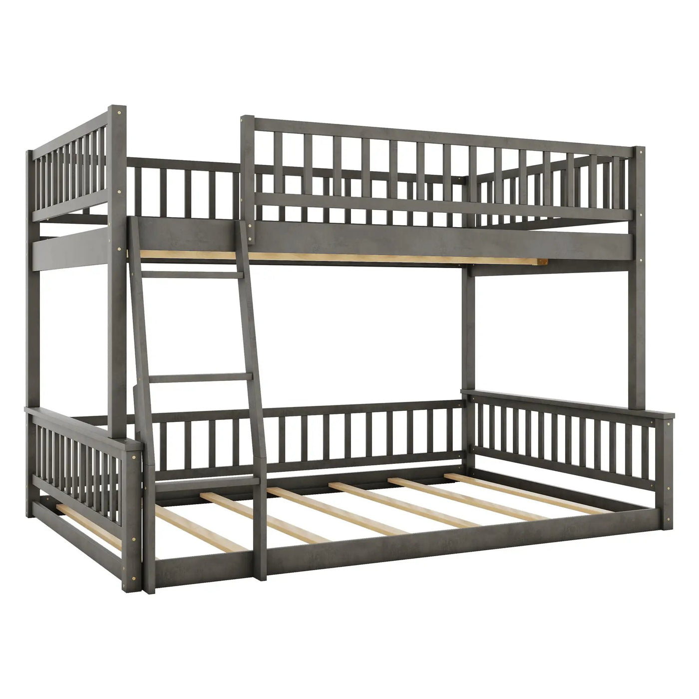 Bunk Bed With Ladder And Guardrails by HouseOfZazla