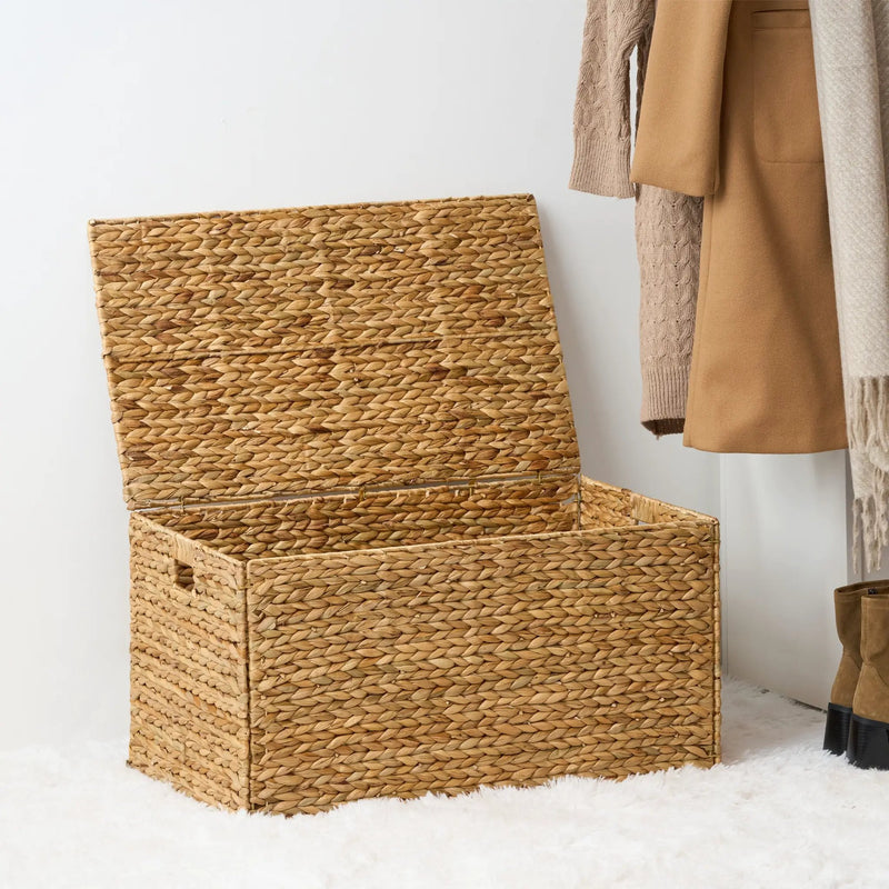 Ludmila Water Hyacinth Rectangular Storage Trunk by HouseOfZazla