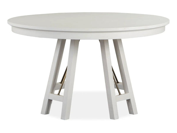 Heron Cove - Round Dining Table - Chalk White