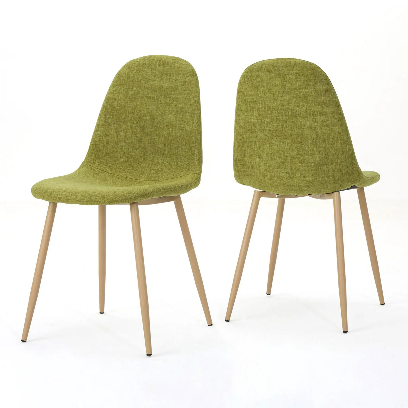 Modern Minimalist Fabric Dining Chair With Iron Legs by HouseOfZazla