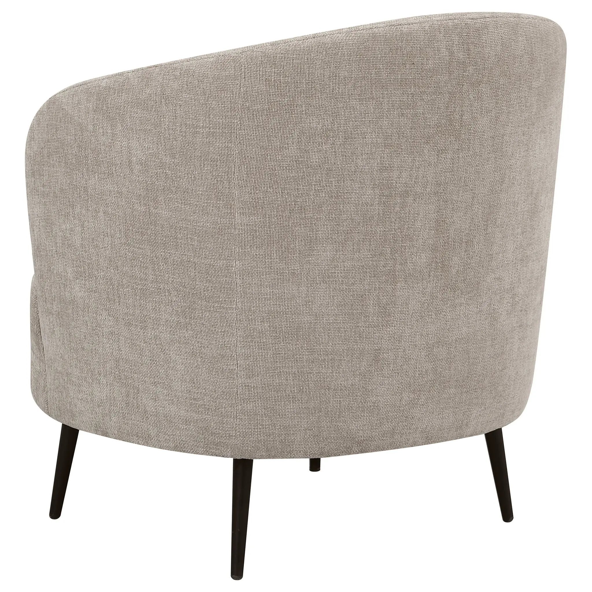 Ellorie Upholstered Channel Back Curved Chair Beige by Unique Piece Furniture
