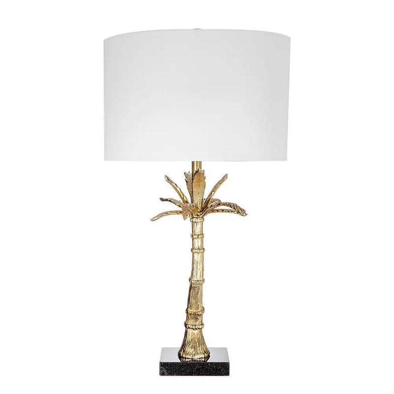 D16x31' Leaf Lamp with Marble Base Gold by HouseOfZazla
