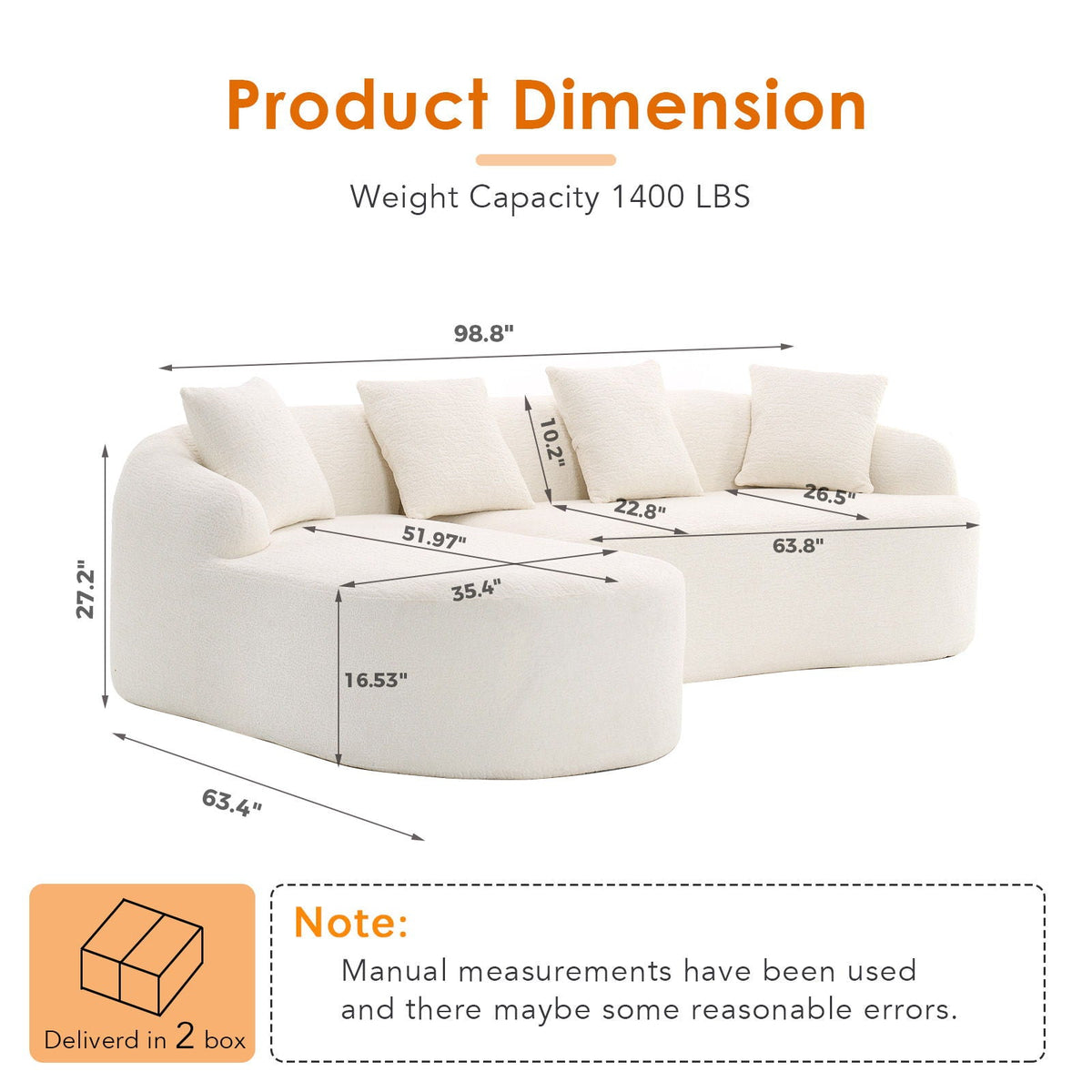 Combined Sofa with 4 Pillows, photo 5 of 16