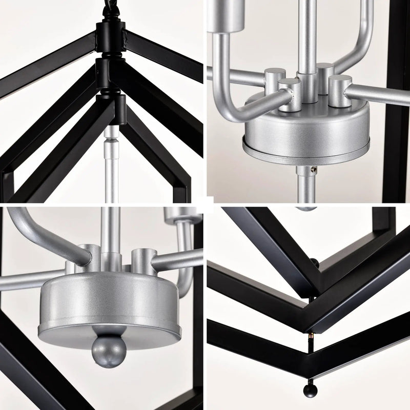12-Light Farmhouse Kitchen Chandeliers, Matte by HouseOfZazla