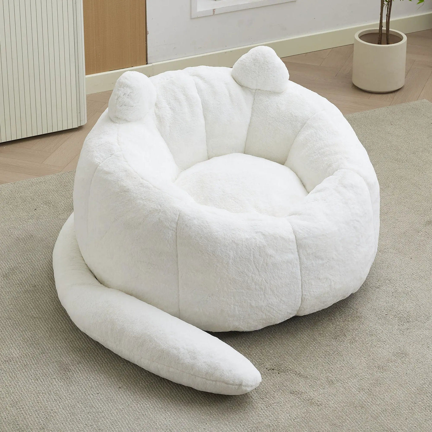 Cat Shaped Bean Bag Sofa With Long Tail by HouseOfZazla