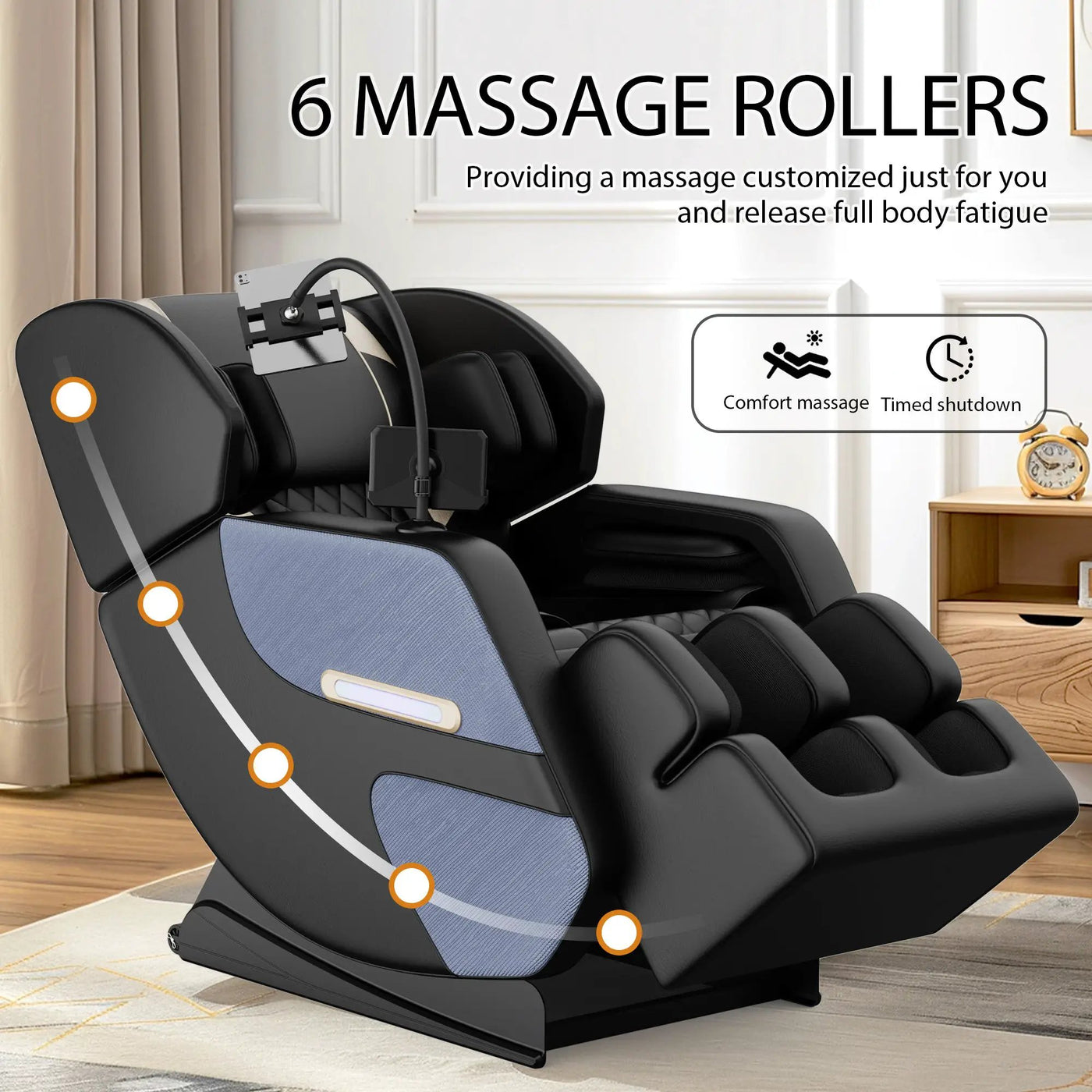 Massage Chair Recliner with Zero Gravity and Full Body Air Pressure by HouseOfZazla