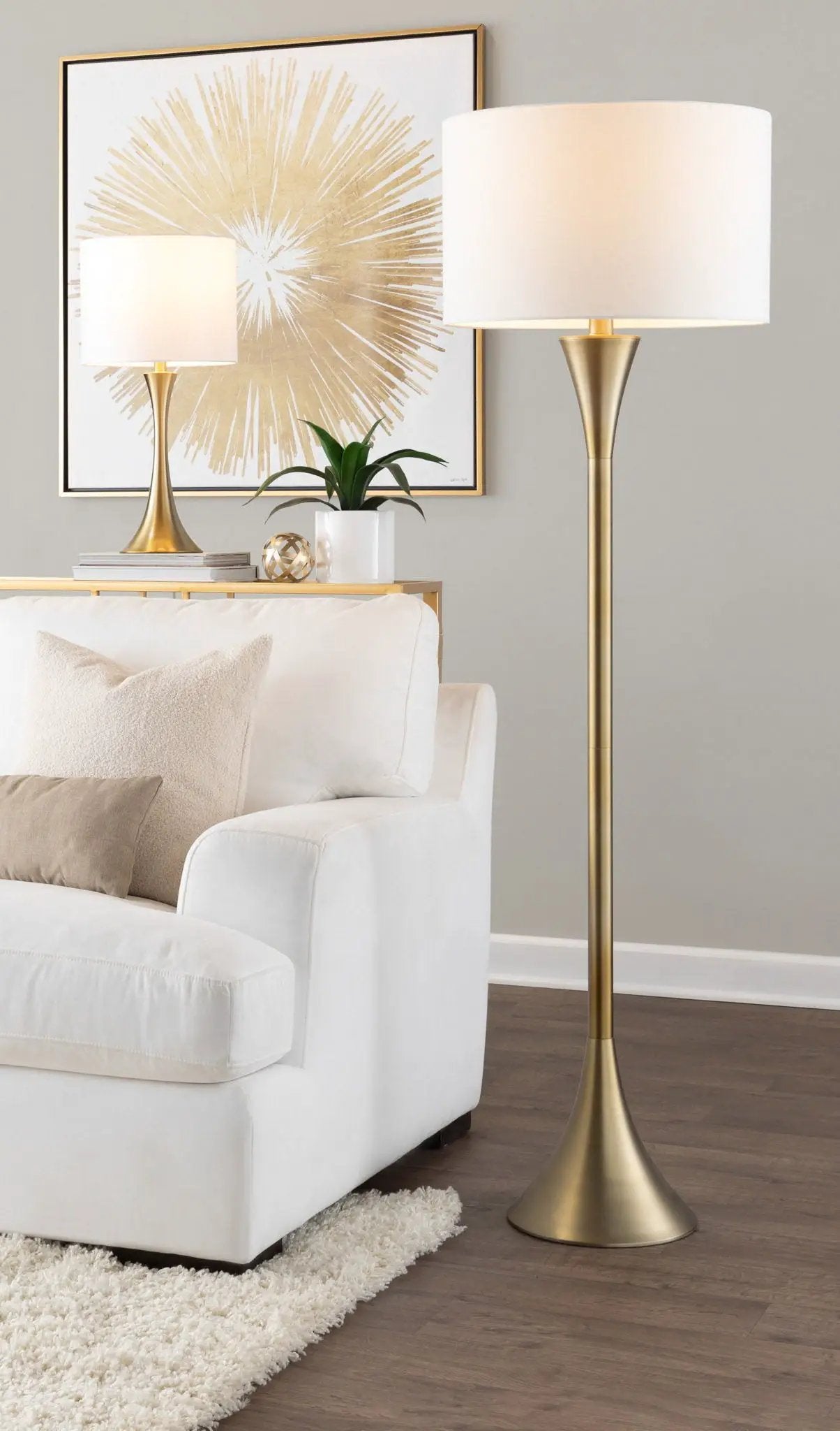 Lenuxe - Contemporary Floor Lamp by HouseOfZazla