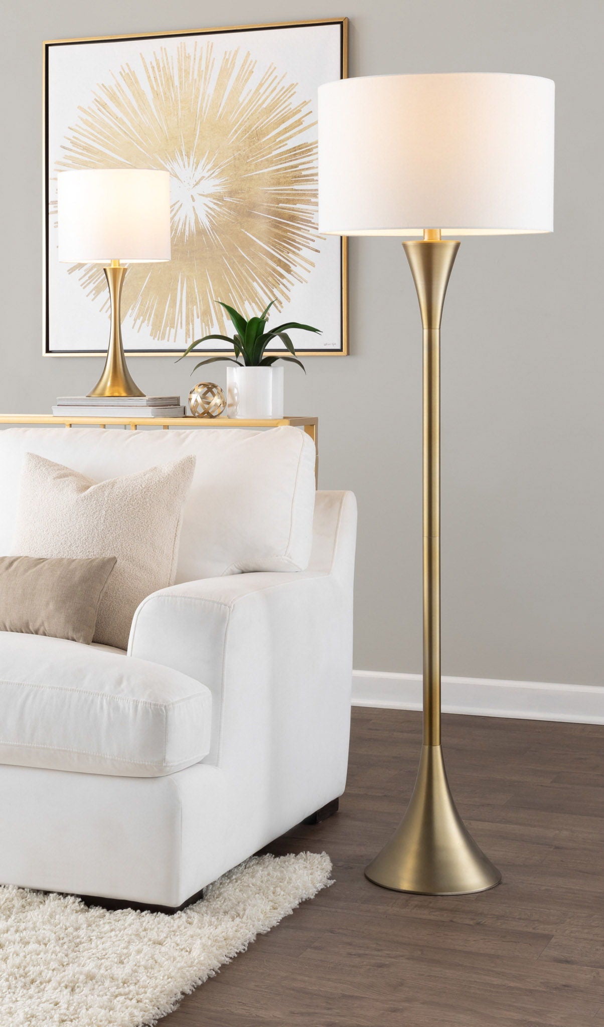 Lenuxe - Contemporary Floor Lamp by HouseOfZazla