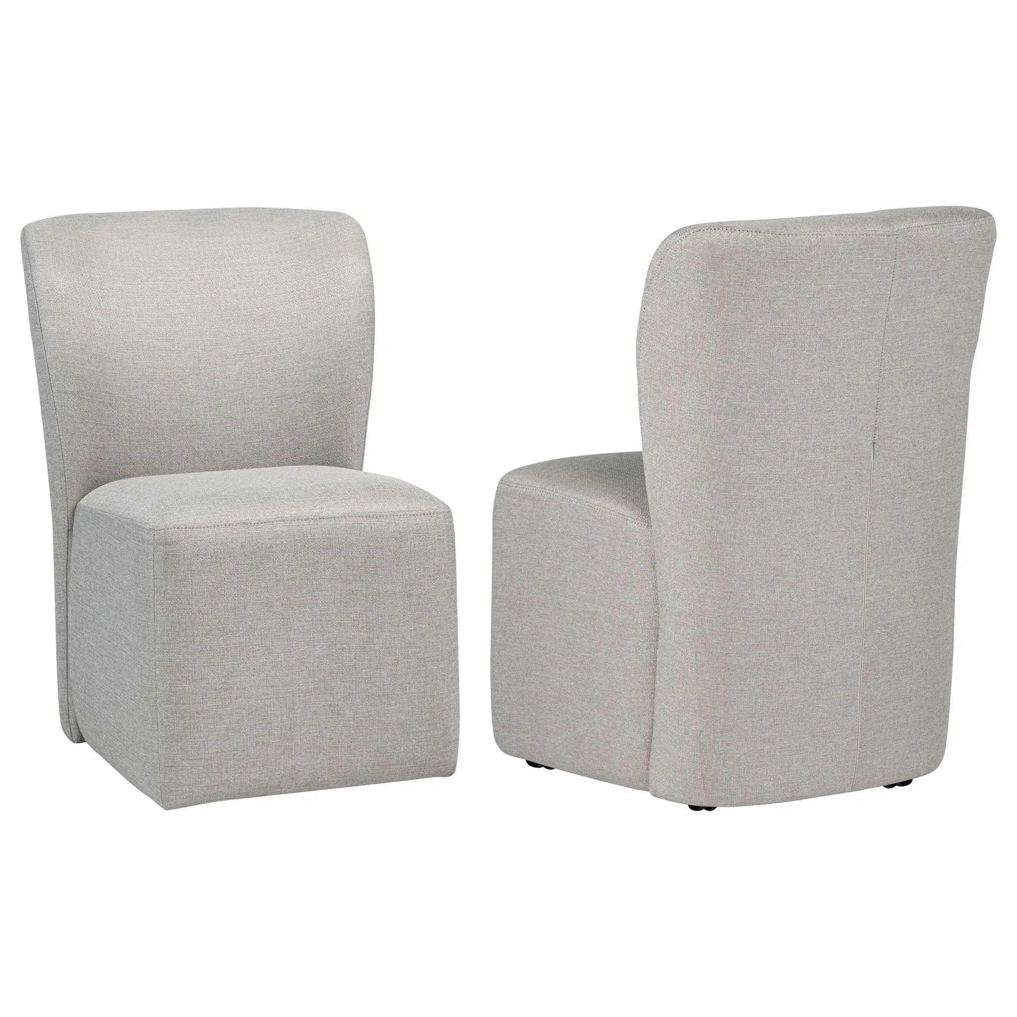 Jaelynn Upholstered Parsons Dining Side Chair Beige (Set of 2) by Unique Piece Furniture
