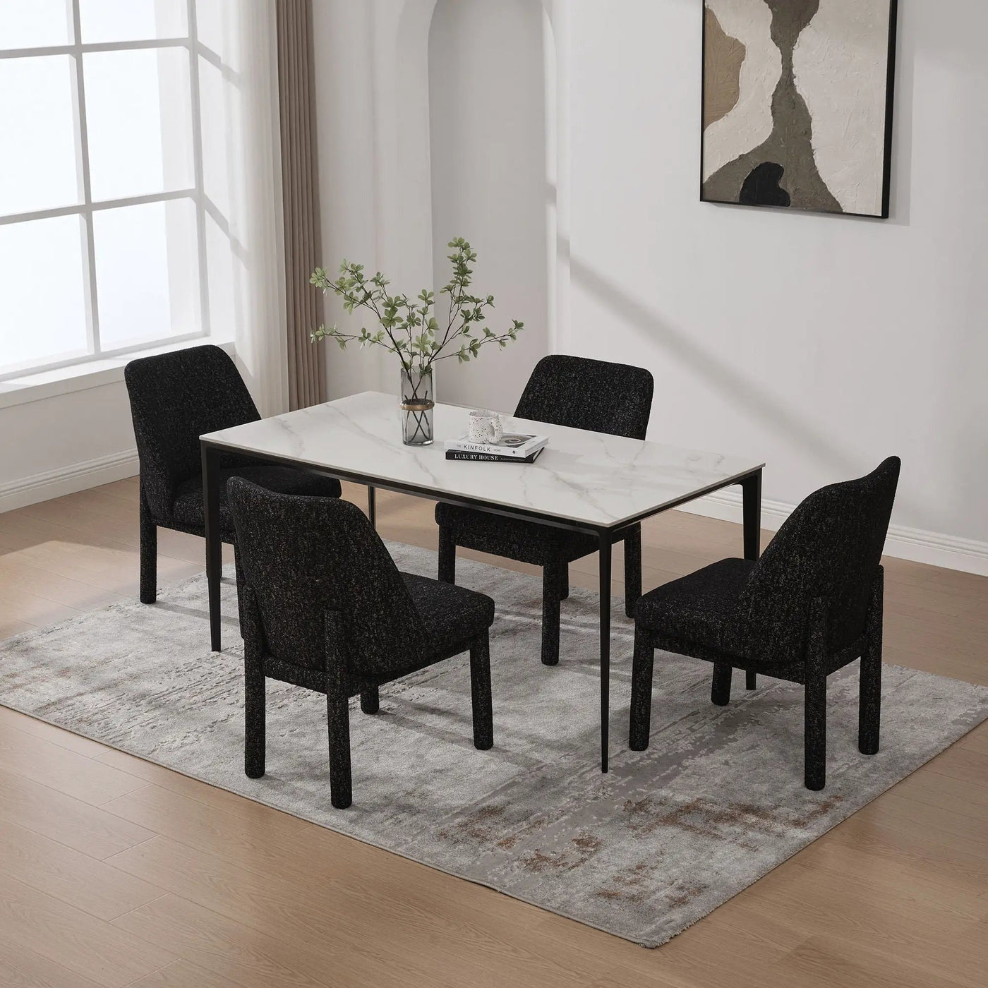Wide Minimalist Dining Chair by HouseOfZazla