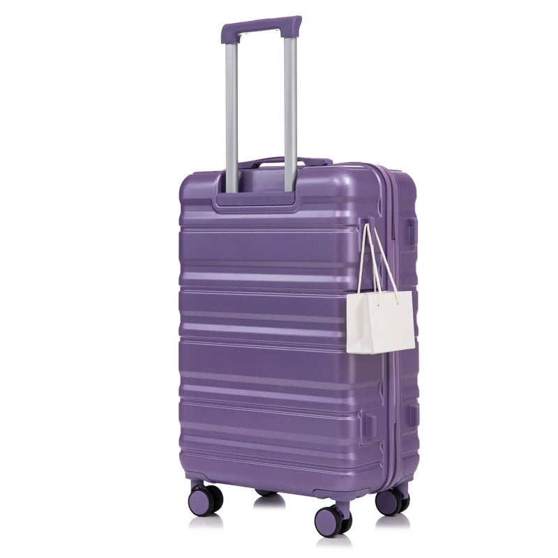 HIFINE Tourist 3-Piece ABS Spinner Wheel Luggage Set (Purple) by HouseOfZazla