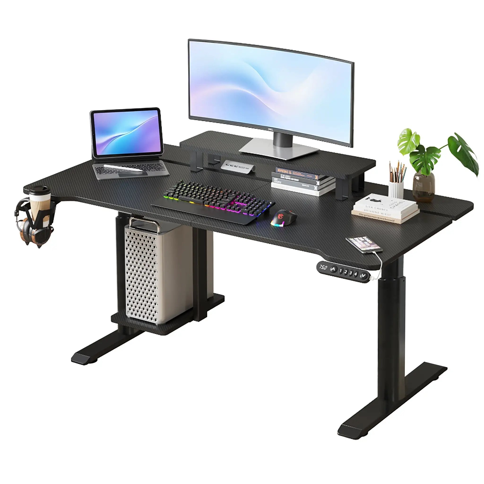 Polaris 63" Adjustable Height Desk by HouseOfZazla