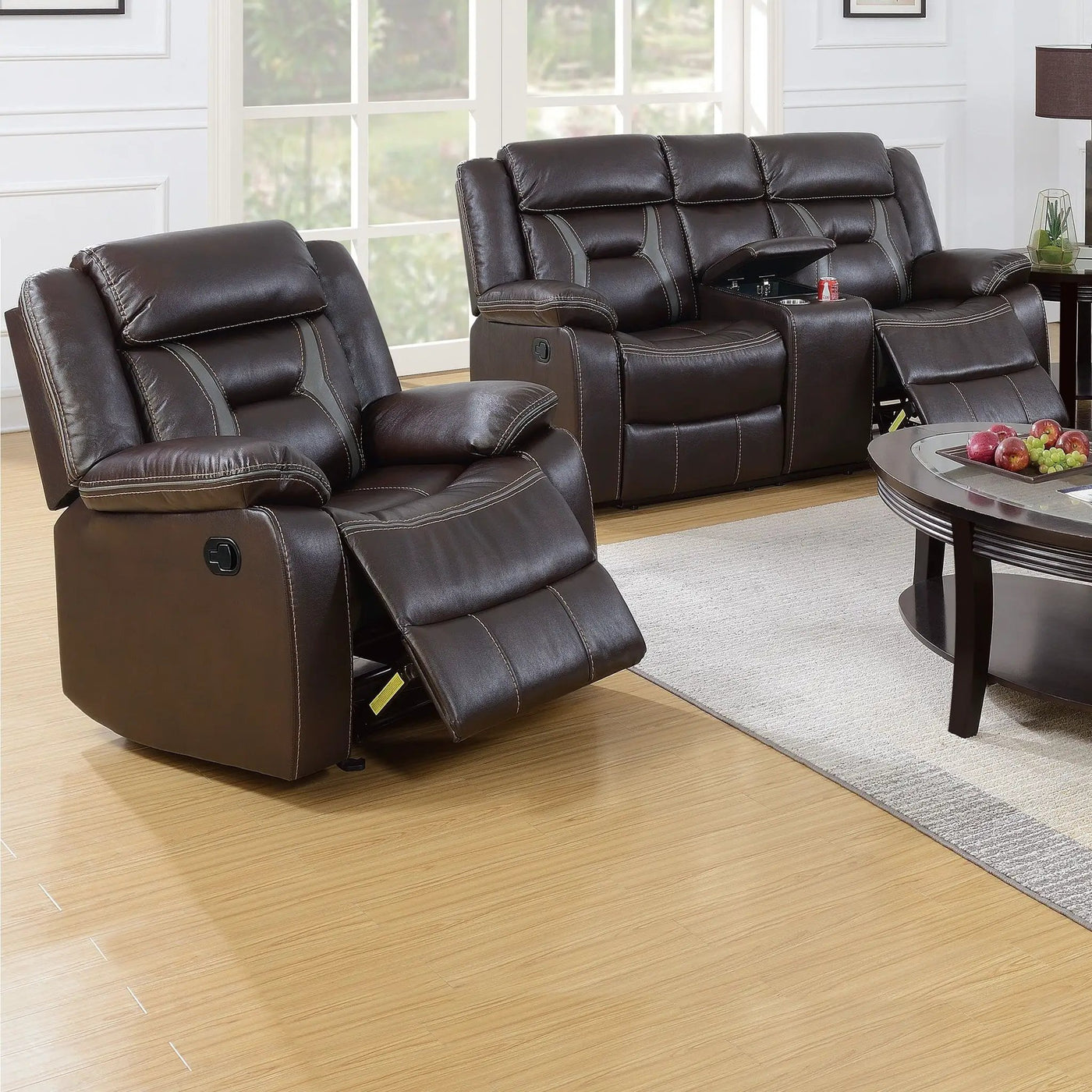 Living Room Set With Pillow Armrest And Tufted Backrest by HouseOfZazla
