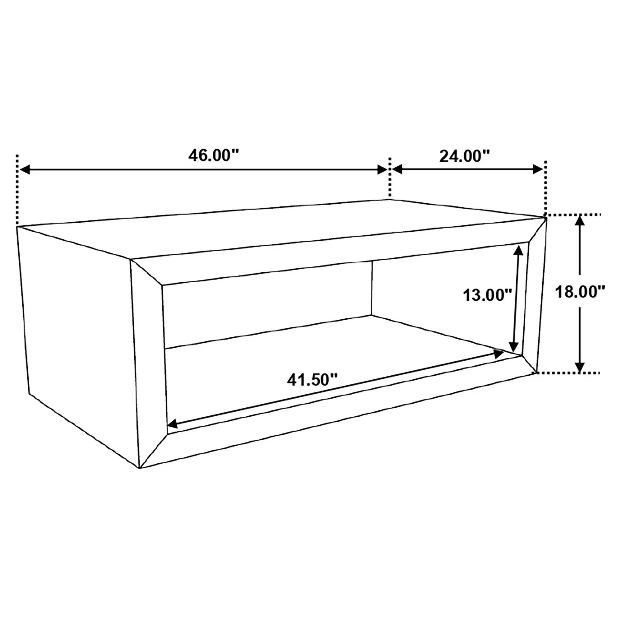 Benton Rectangular Solid Wood Coffee Table Natural by Unique Piece Furniture