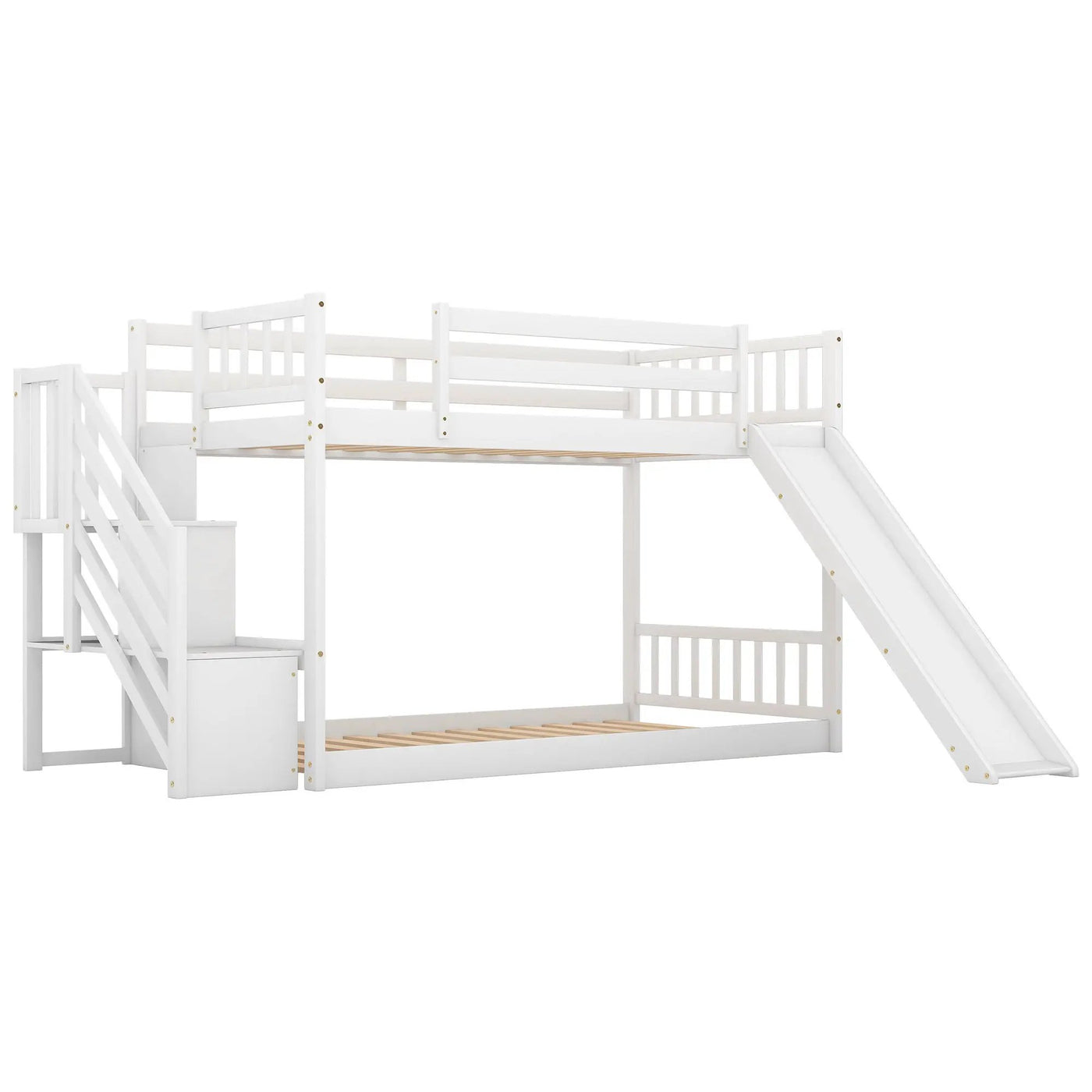 Bunk Bed With Convertible Slide And Stairway by HouseOfZazla