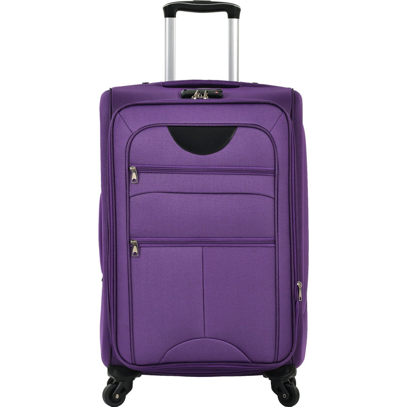 Softside Luggage Expandable 3 Piece Set Suitcase Upright Spinner Softshell Lightweight Luggage Travel Set by HouseOfZazla