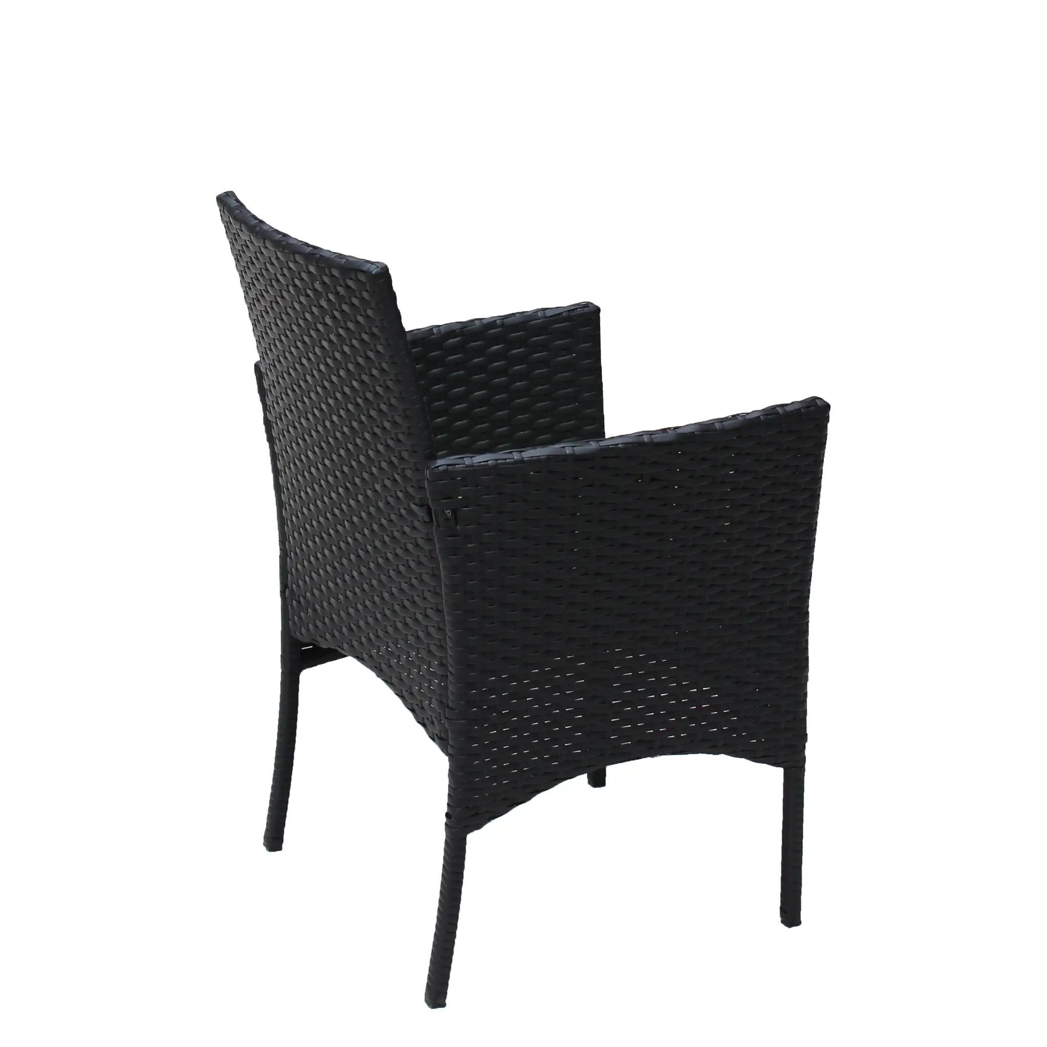4 PC Rattan Patio Furniture Set Outdoor Cushioned Wicker Sofa Green Cushion by HouseOfZazla