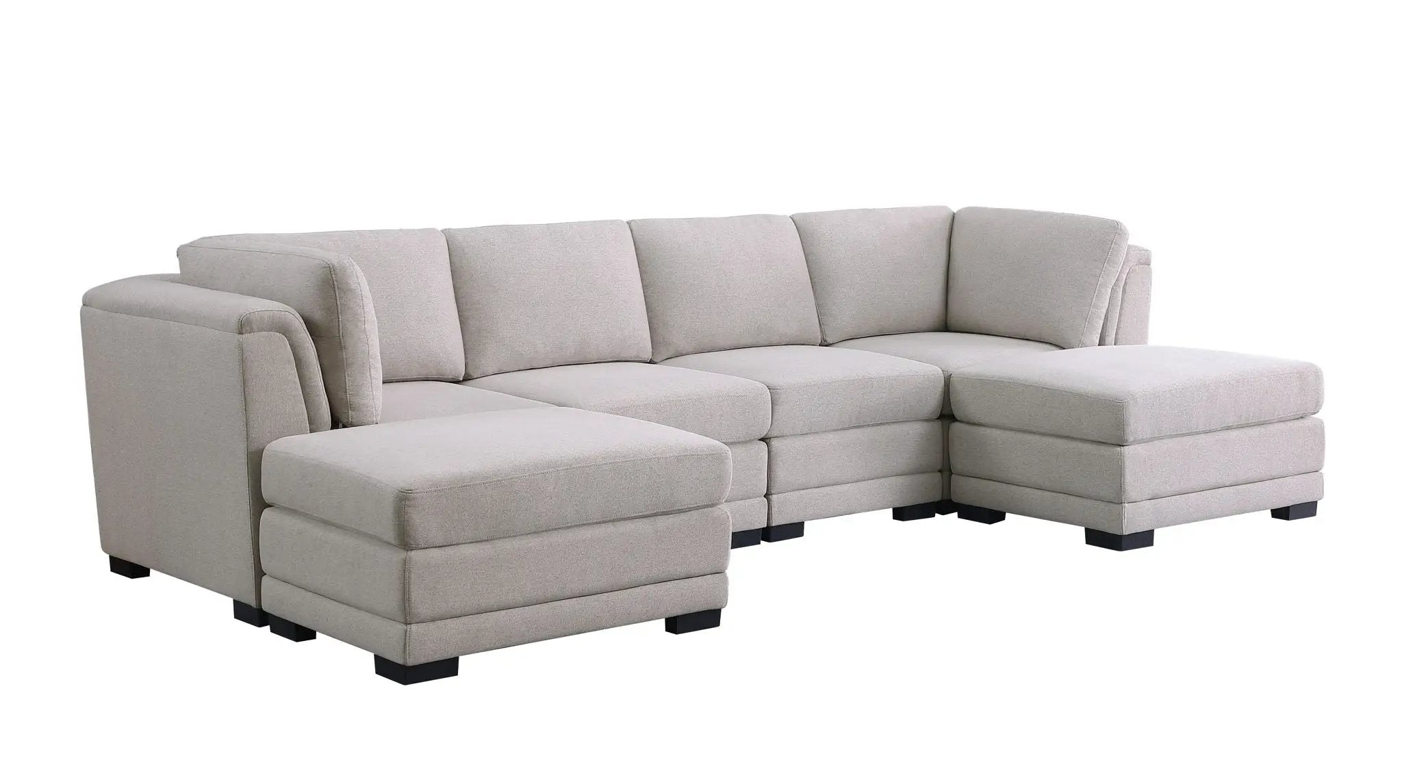 Kristin - Fabric Reversible Sectional Sofa by Unique Piece Furniture