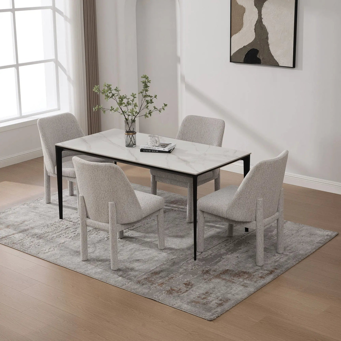Wide Minimalist Dining Chair by HouseOfZazla