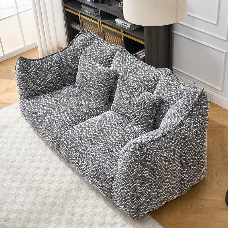Comfortable Dual Beanbag Chair With High Resilience Foam Core For 2 People by HouseOfZazla