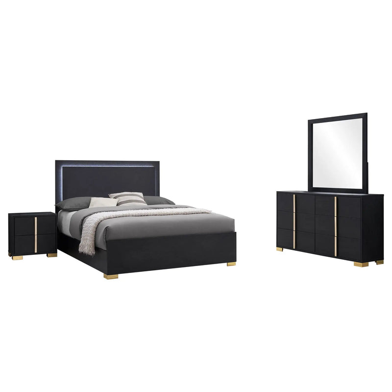Marceline 4-piece Queen Bedroom Set Black by Unique Piece Furniture