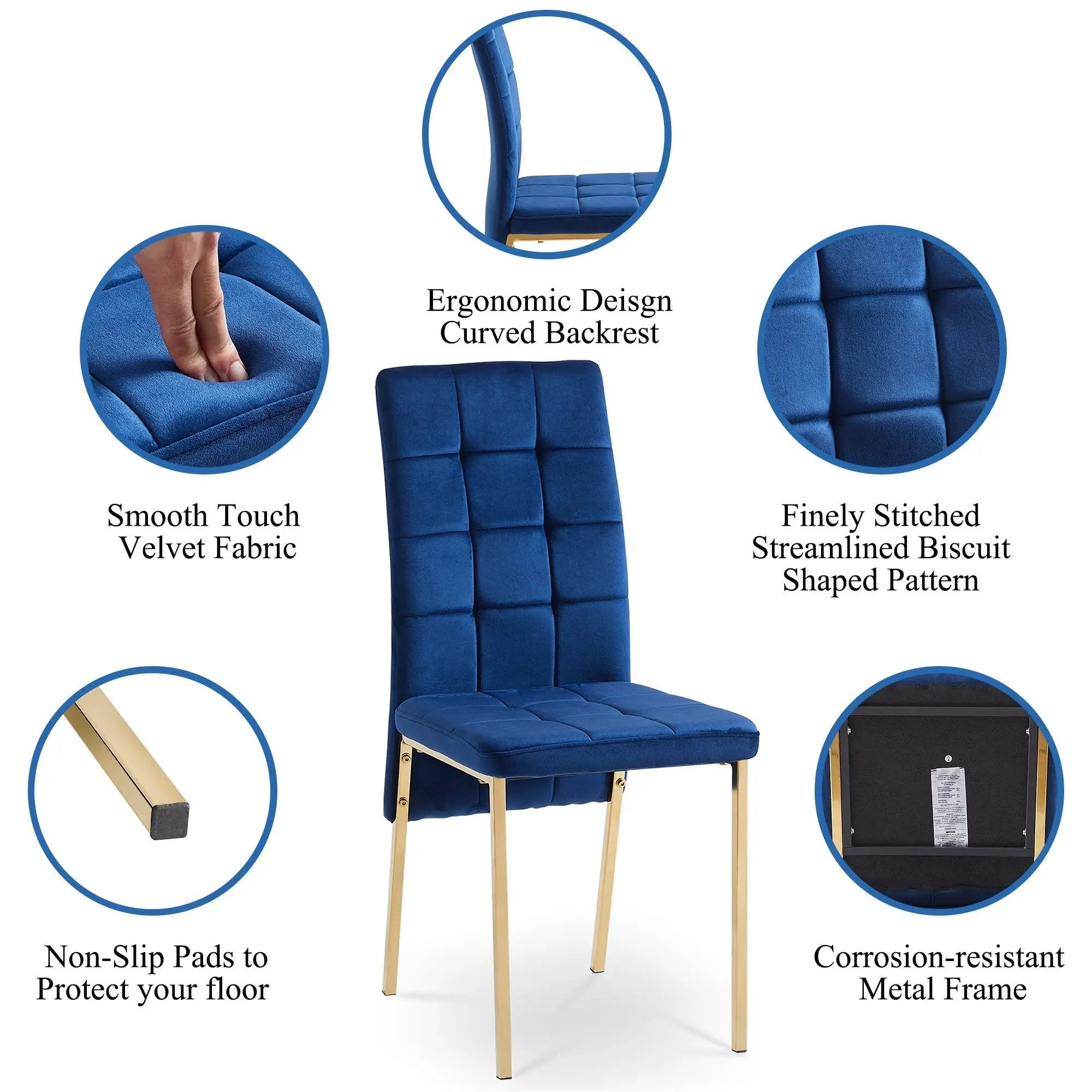 High Back Nordic Dining Chair Modern Chair With Color Legs by Unique Piece Furniture