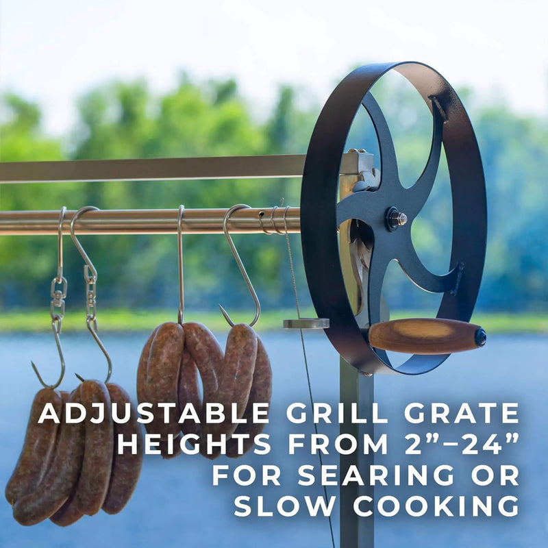 [04X02FT] Heavy-Duty Argentine Santa Maria Heritage Wood Fire And Charcoal BBQ Grill (SAK81735) by SAKSBY WHOLESALE
