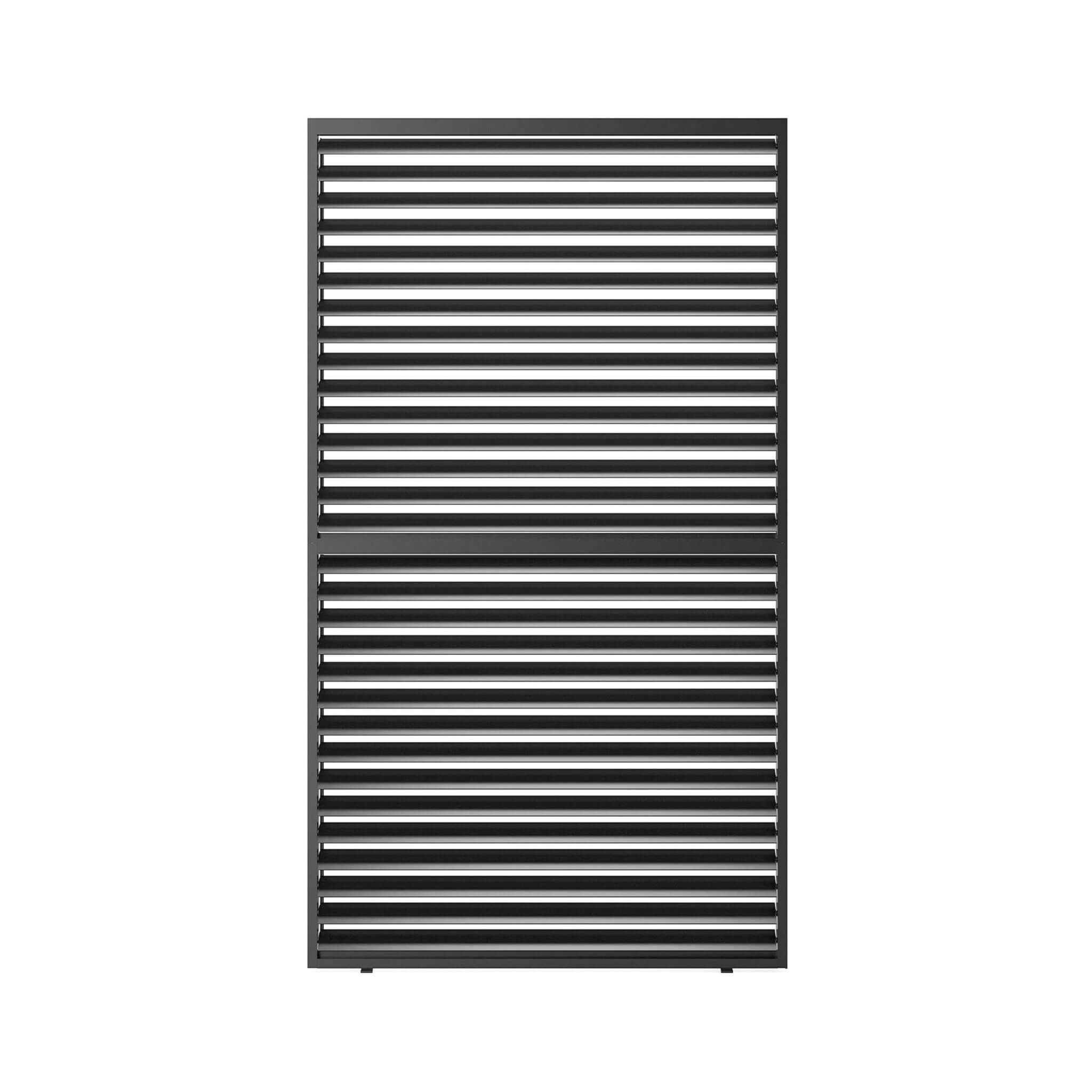 [04X07FT] Alora Premium Adjustable Aluminum Louvered Pergola With Side Wall Panel (SAK25458) by SAKSBY WHOLESALE