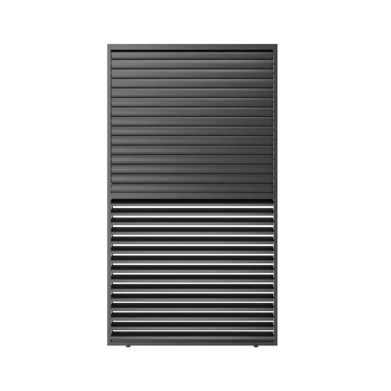 [04X07FT] Alora Premium Adjustable Aluminum Louvered Pergola With Side Wall Panel (SAK25458) by SAKSBY WHOLESALE
