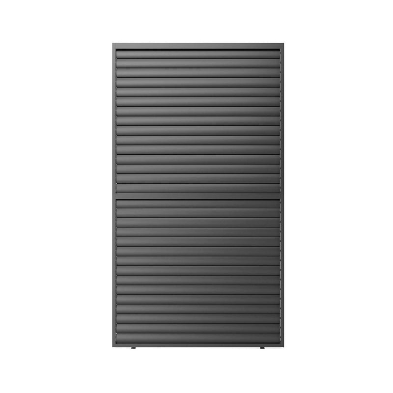[04X07FT] Alora Premium Adjustable Aluminum Louvered Pergola With Side Wall Panel (SAK25458) by SAKSBY WHOLESALE