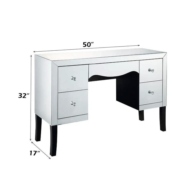 Dominic - Vanity Desk - Mirrored by Unique Piece Furniture