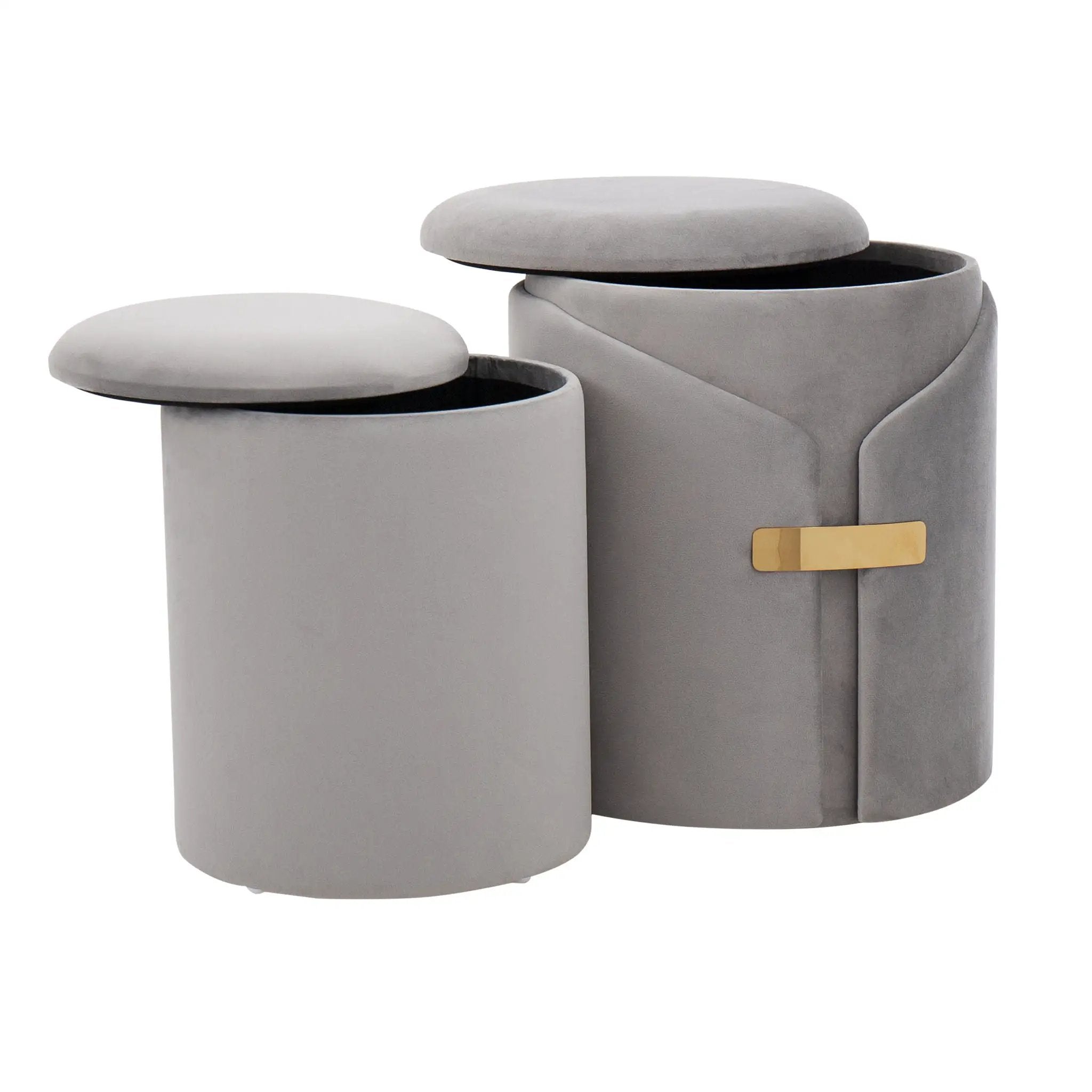 Dahlia - Contemporary / Glam Nesting Ottoman Set by Unique Piece Furniture