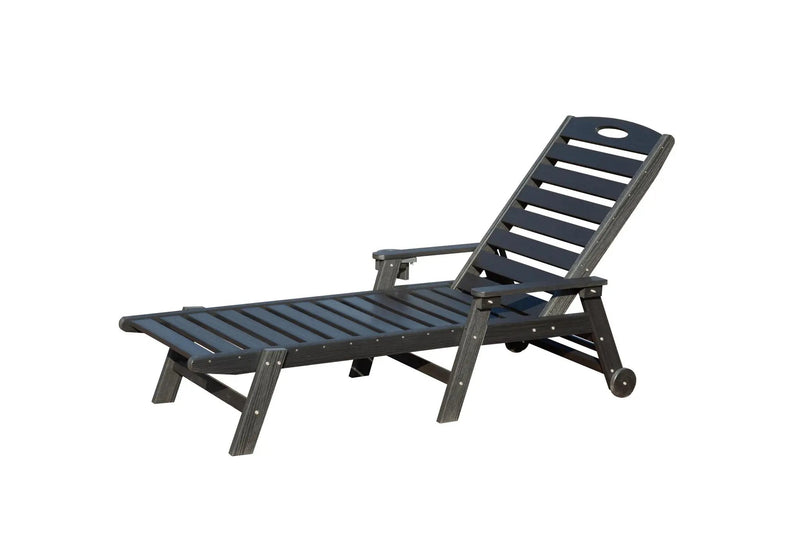 Patio Lounge Chair Outdoor with Reclining Backrest by HouseOfZazla