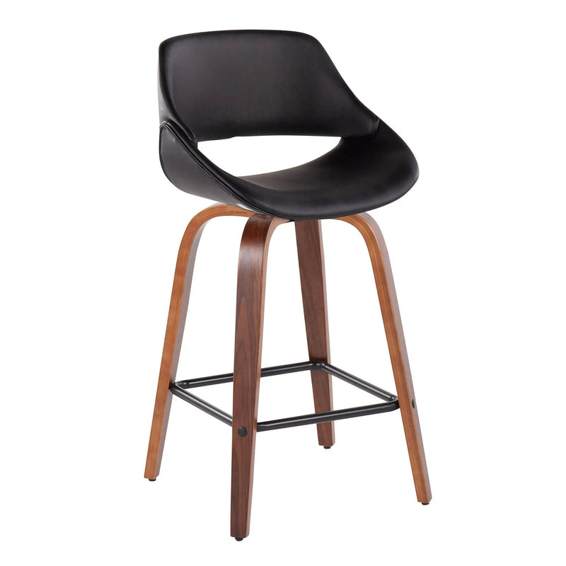 Fabrico - Mid-Century Modern, Counter Stool (Set of 2) by HouseOfZazla