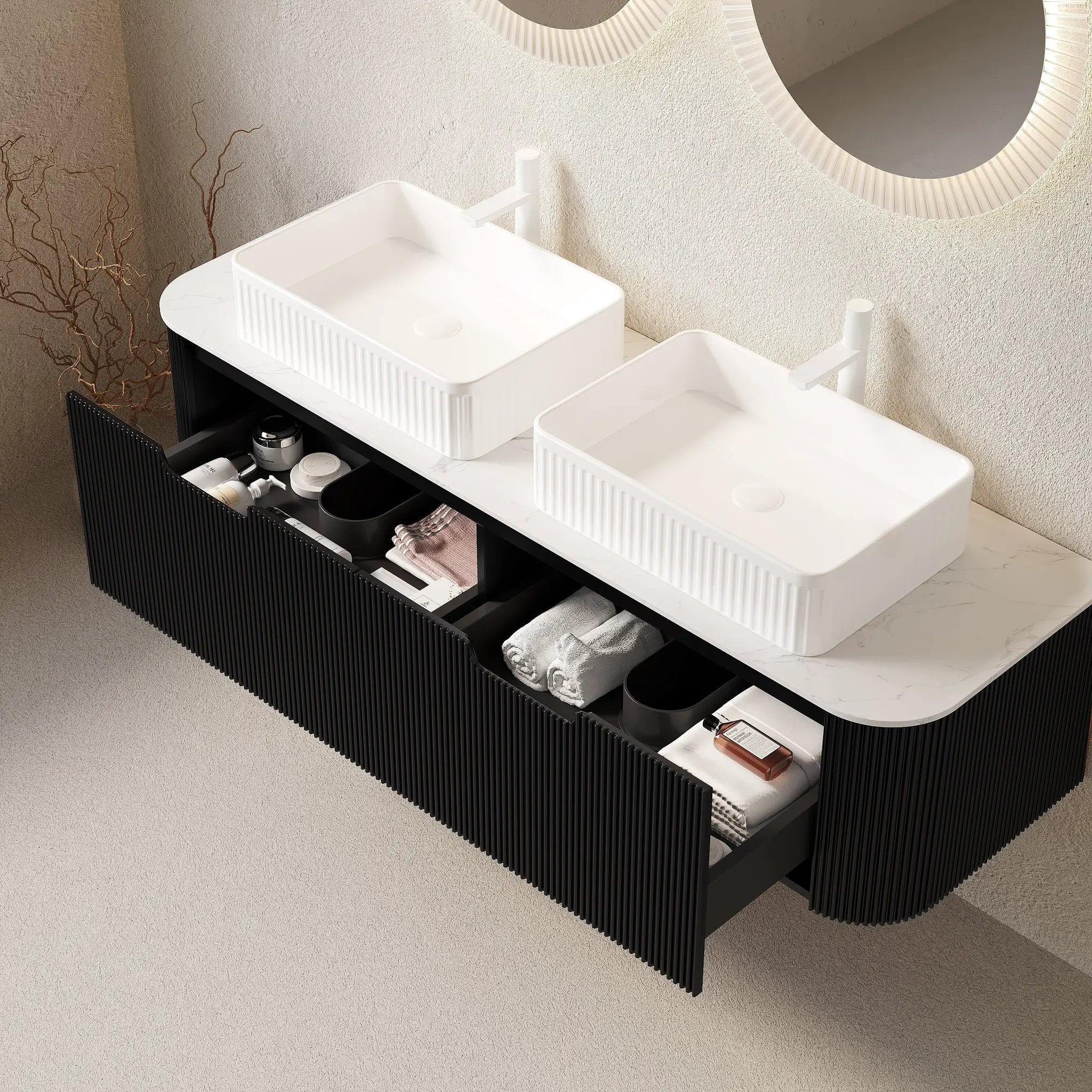 Dina 60" Bathroom Vanity & Sinks by HouseOfZazla
