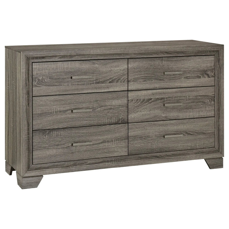 Wright 4-piece Queen Bedroom Set Brown Oak by Unique Piece Furniture