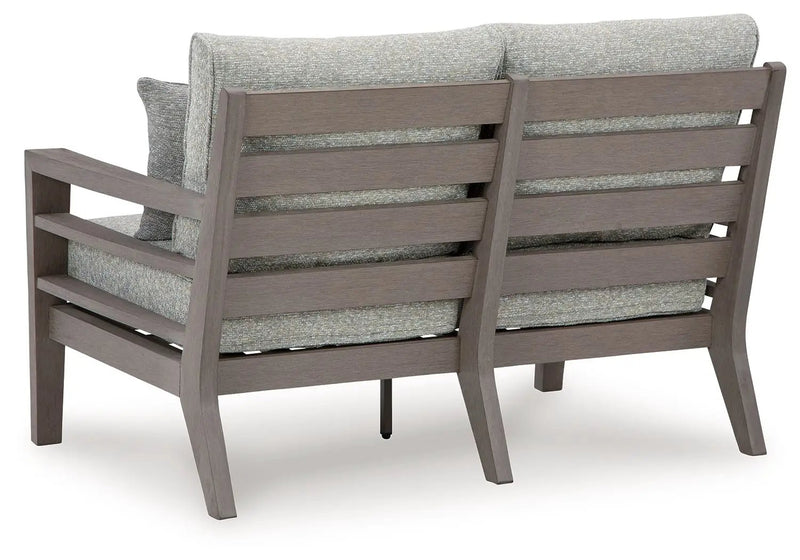 Hillside Barn - Loveseat W/Cushion - Gray / Brown by Unique Piece Furniture