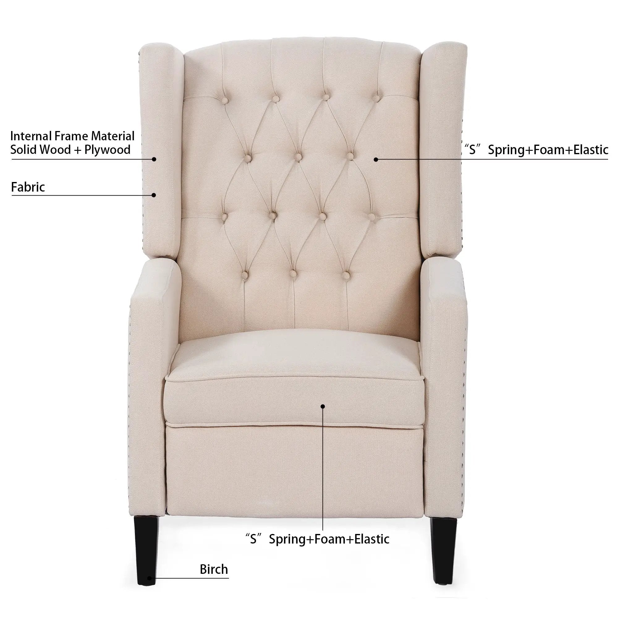 Manual Wing Chair Recliner by HouseOfZazla