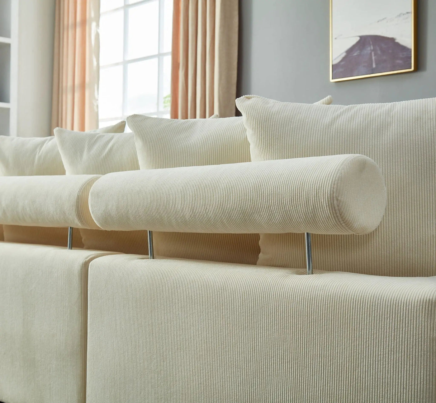 5 Seater Oversized Convertible L & U Shaped Couch by HouseOfZazla