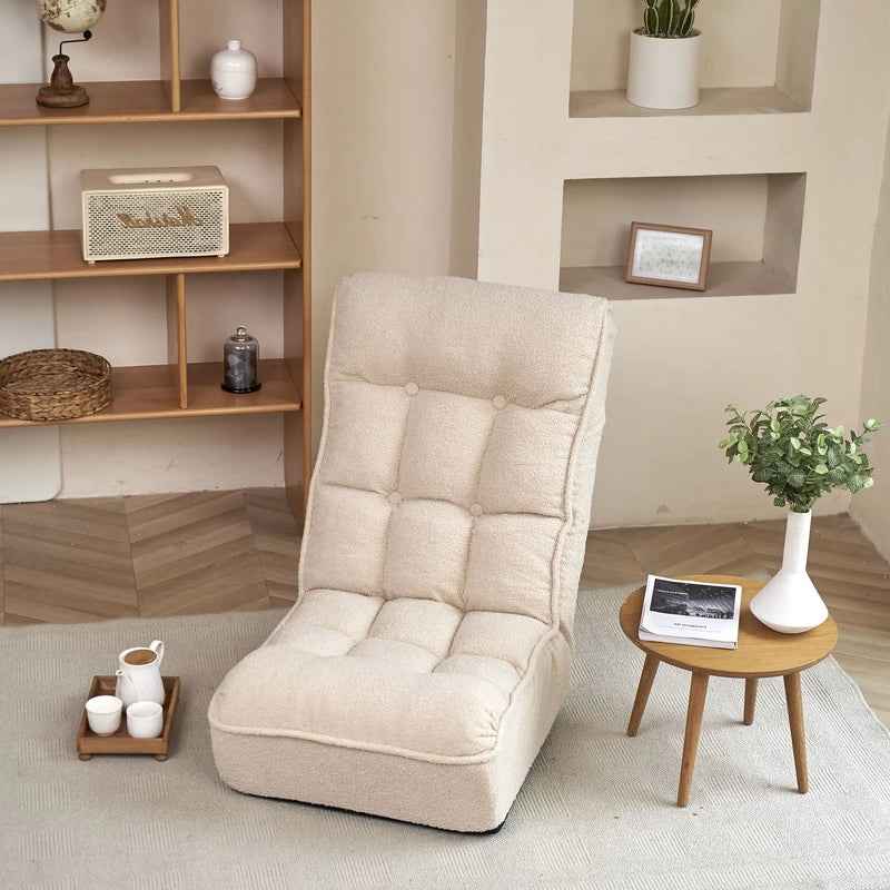 Reclining Japanese Chair Lazy Sofa Tatami Balcony Adjustable Chair by Unique Piece Furniture