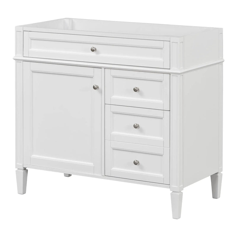 Bathroom Vanity With 2 Drawers And Tip-Out Drawer, Storage Cabinet