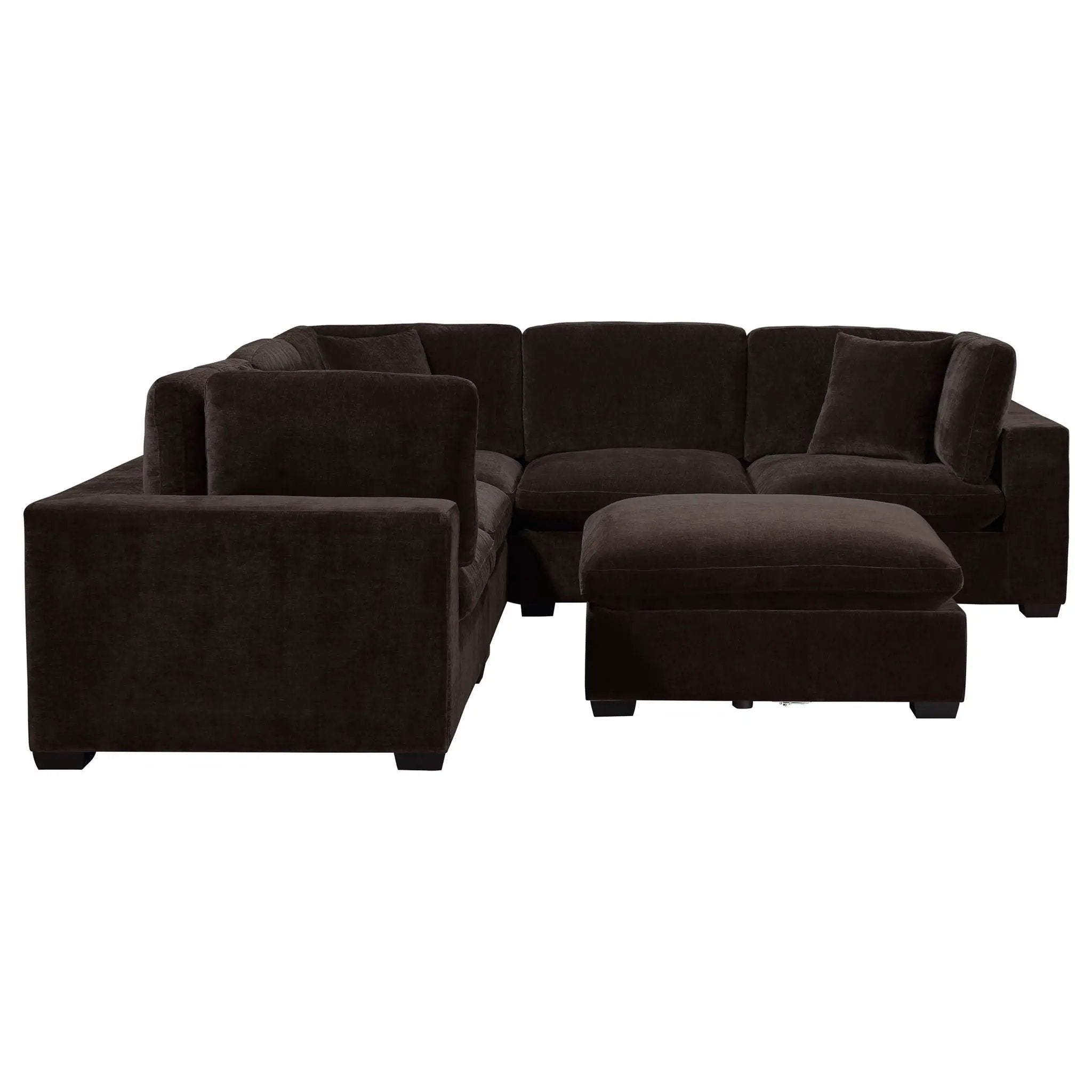 Lakeview 6-piece Upholstered Modular Sectional Chocolate by Unique Piece Furniture