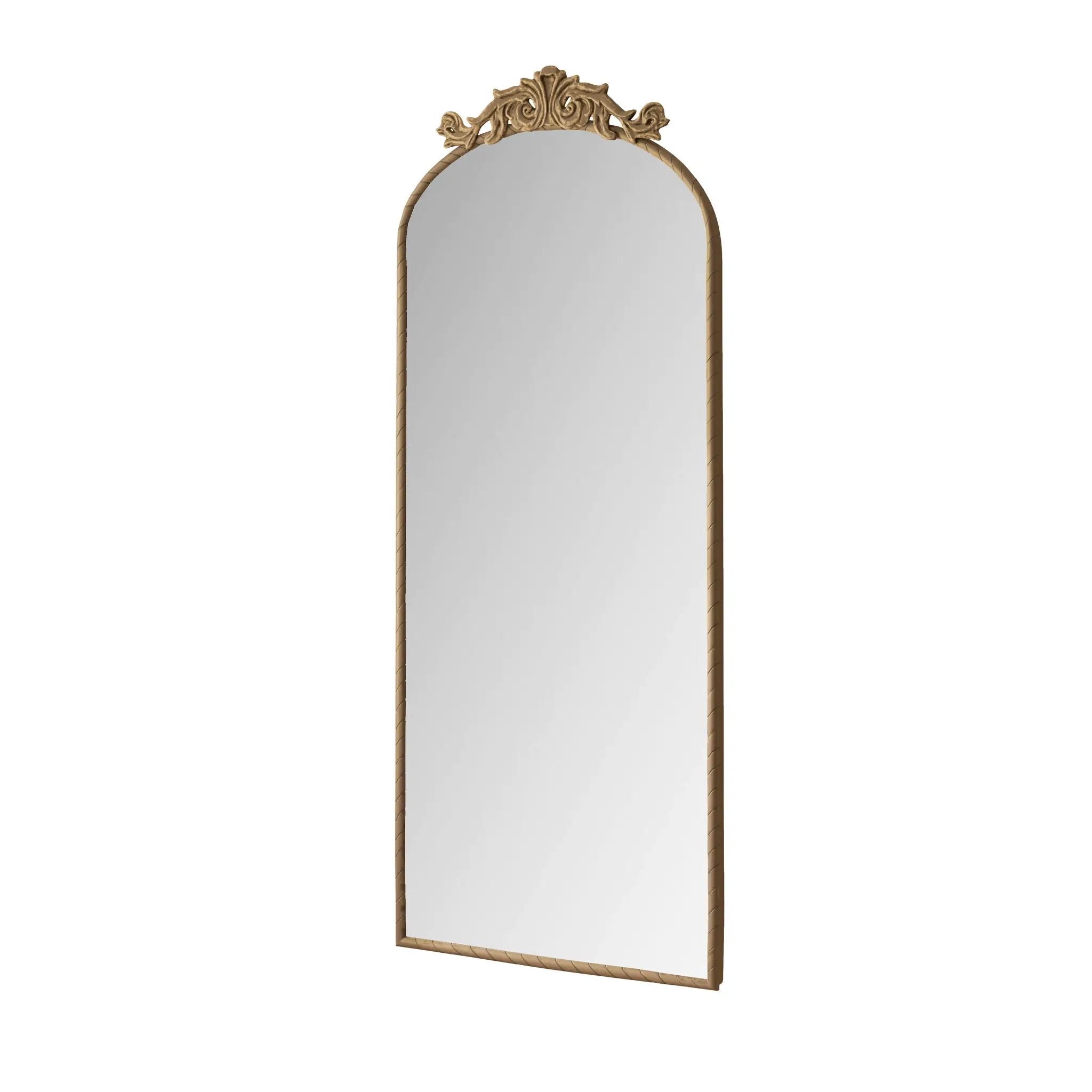 Vintage Arched Full Body Mirror, Wall Mounted For Living Room by HouseOfZazla