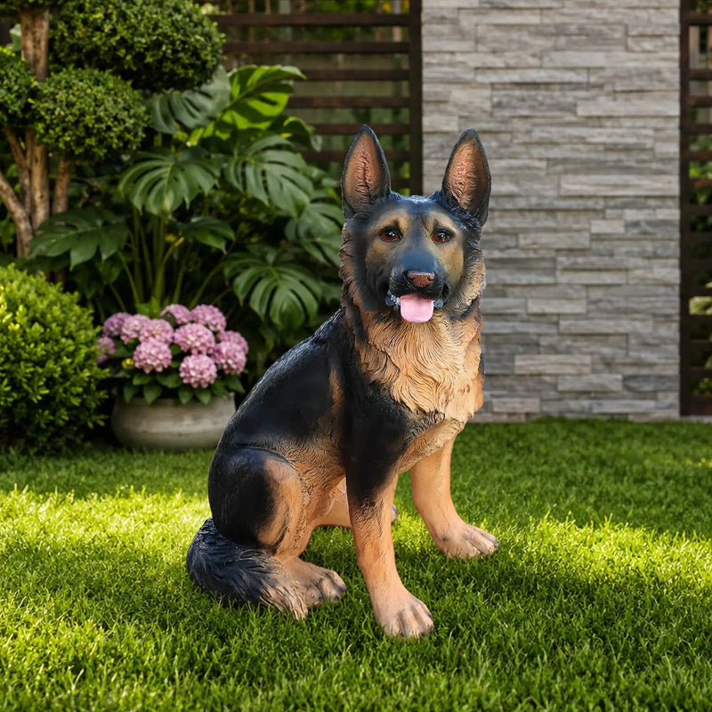 Outdoor Dog Statues German Shepherd Dog Statue for Garden by HouseOfZazla